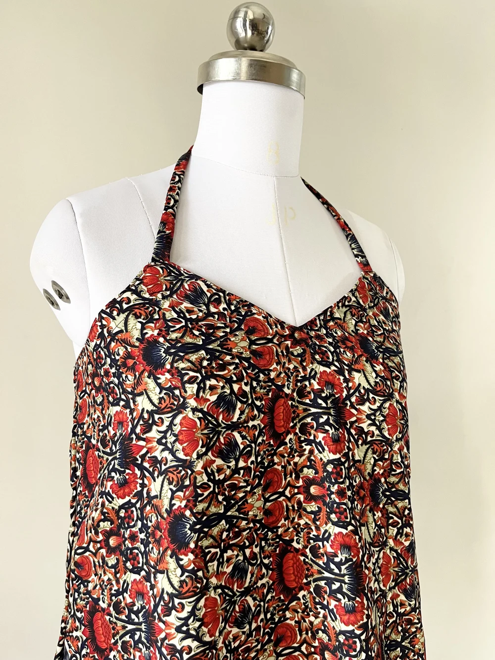 Floral halterneck short kurti thumbnail view 2