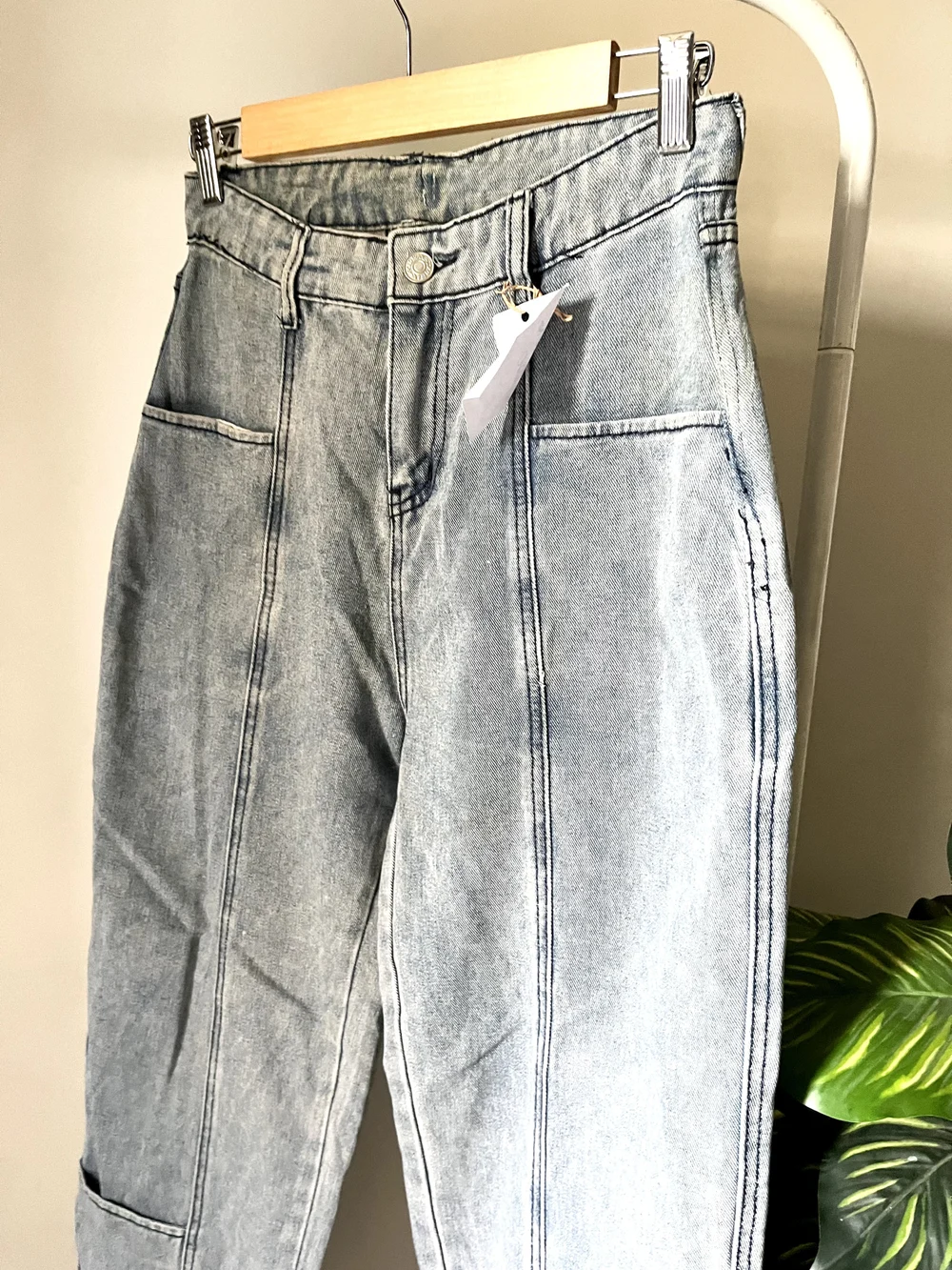 Blue Cargo style denim  thumbnail view 5