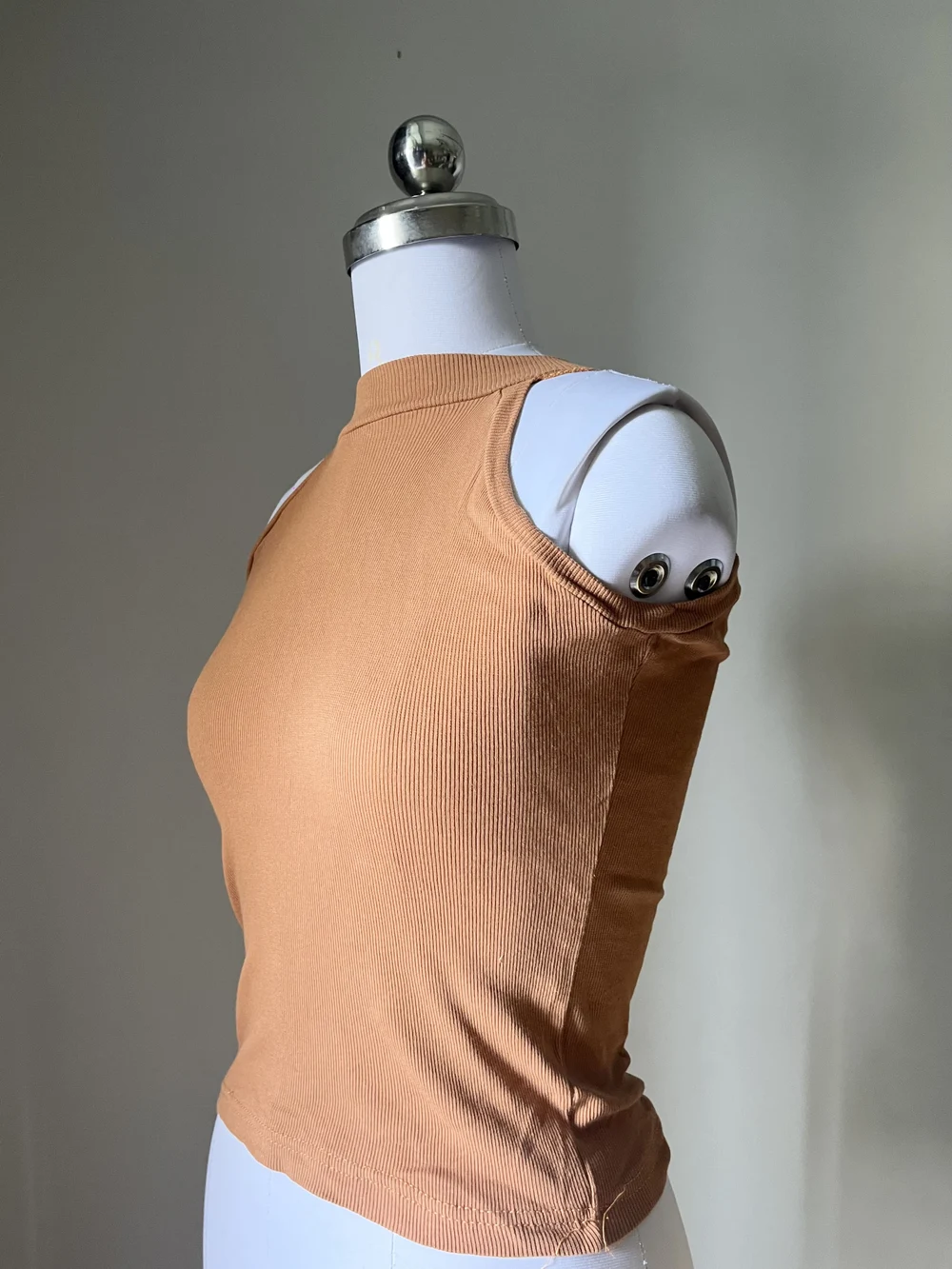 Halterneck brown top thumbnail view 3