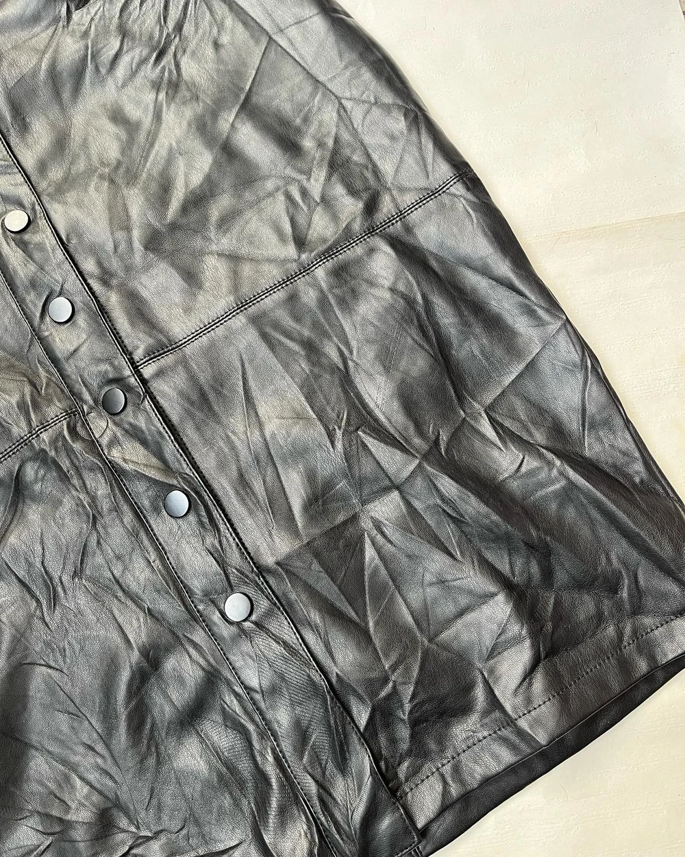 Leather midi skirt  thumbnail view 7