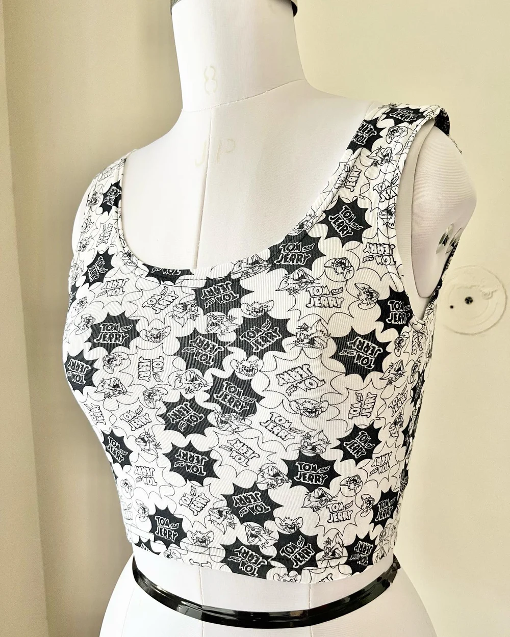 Cartoon printed anime tank top  thumbnail view 2