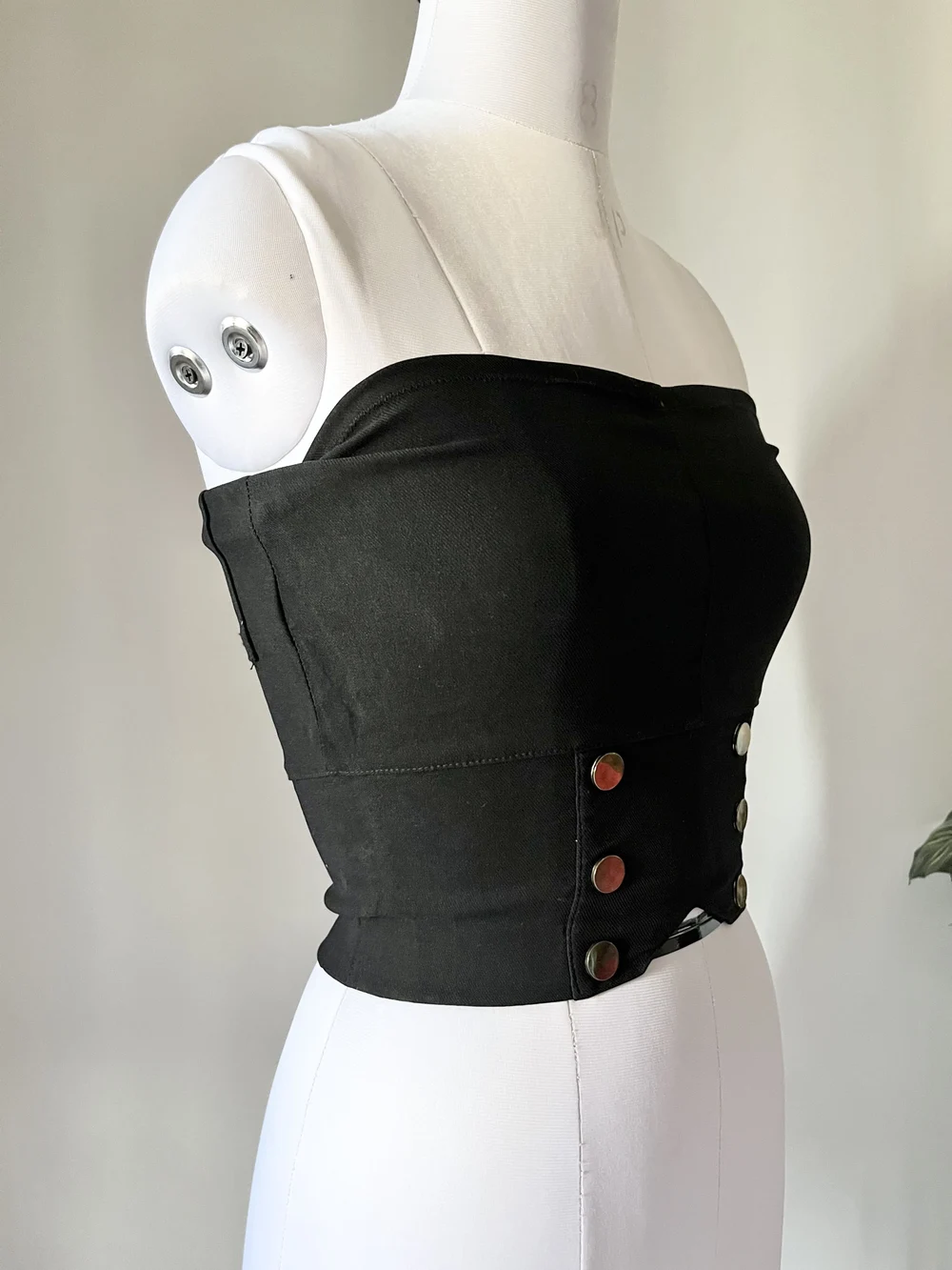 Korean style tube corset top thumbnail view 3