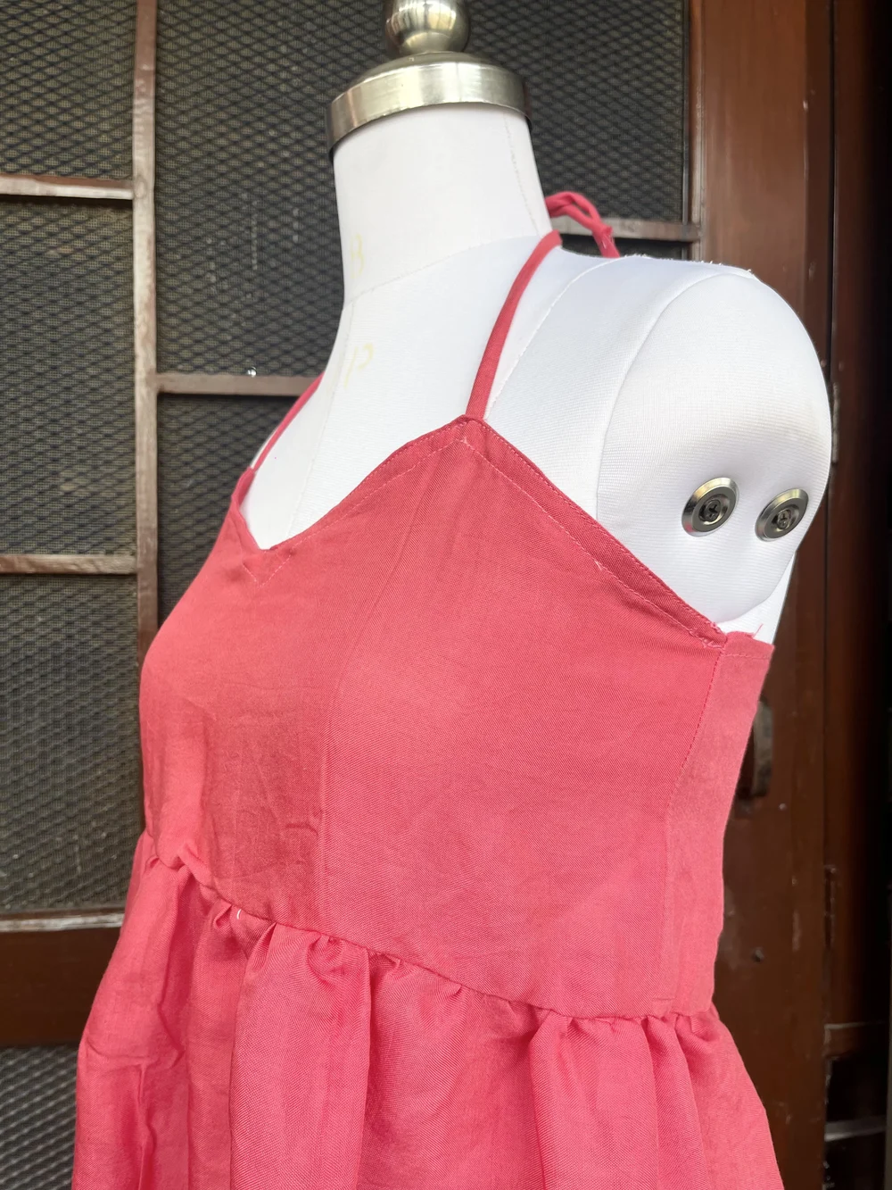 Pink Halter-neck kurti thumbnail view 4