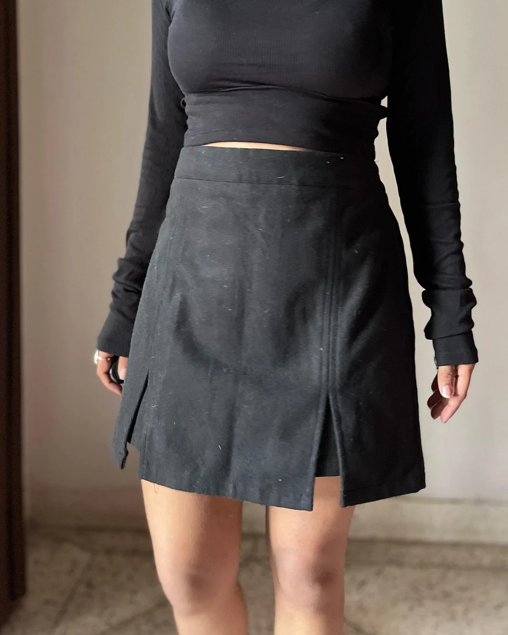 Black skort  thumbnail view 4