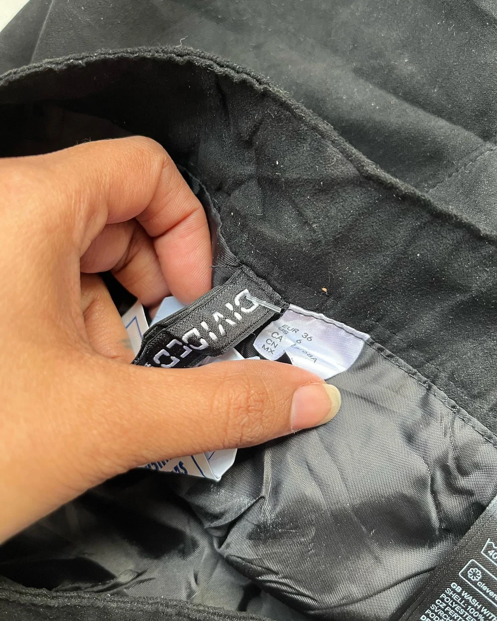 Black A-line skirt  thumbnail view 5