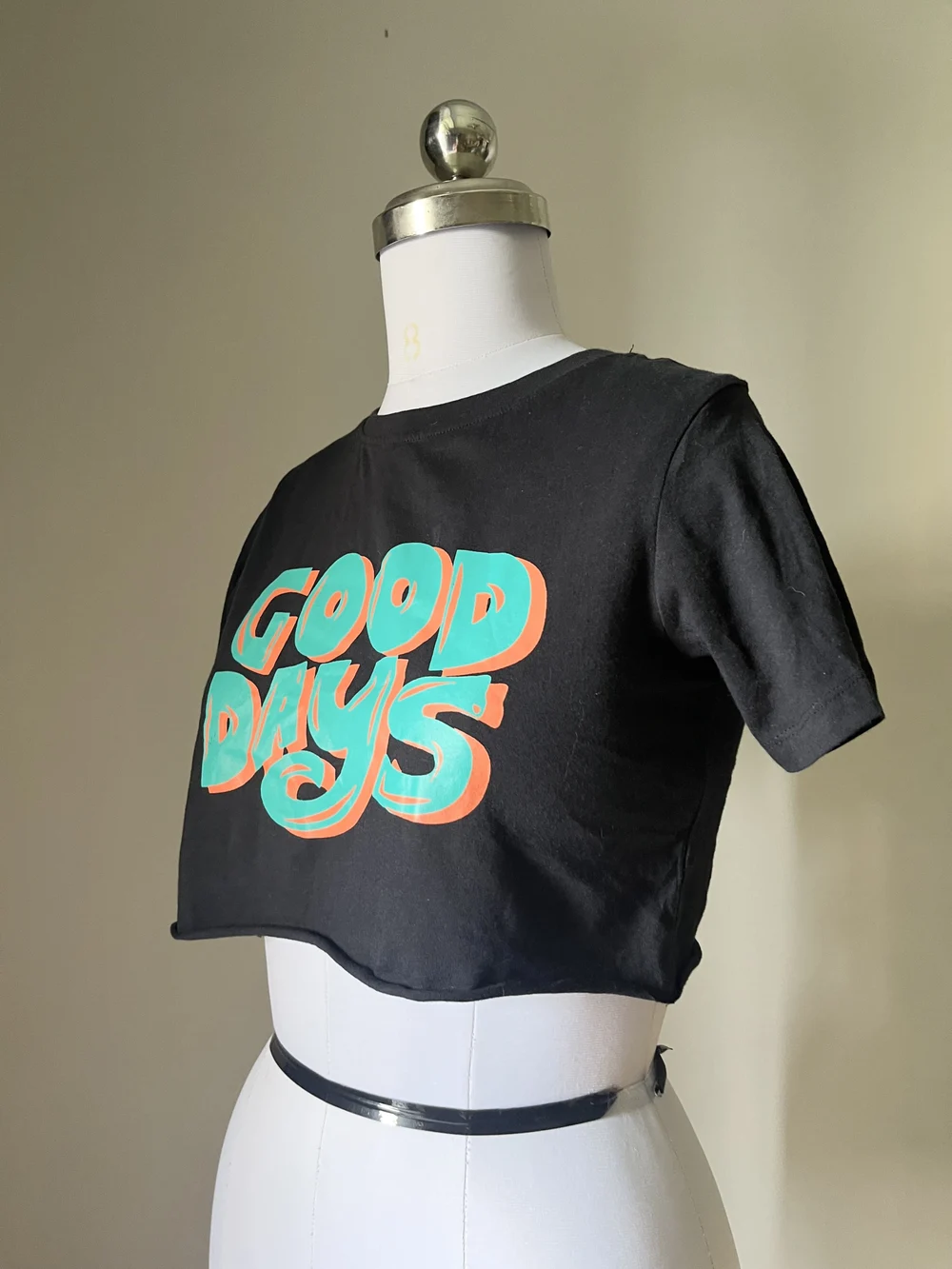 Black baby tee thumbnail view 2