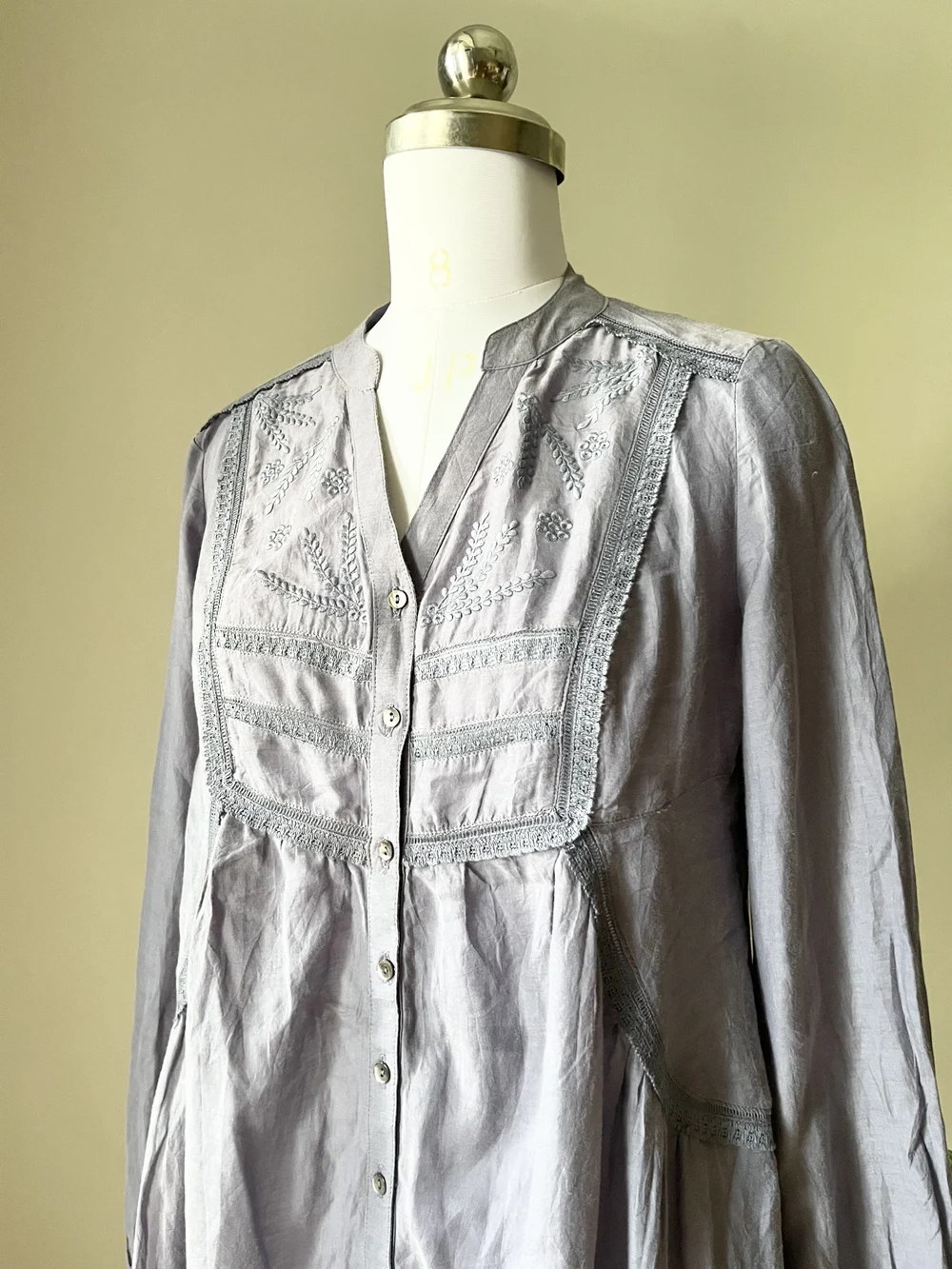 Charcoal grey Kurti  thumbnail view 2