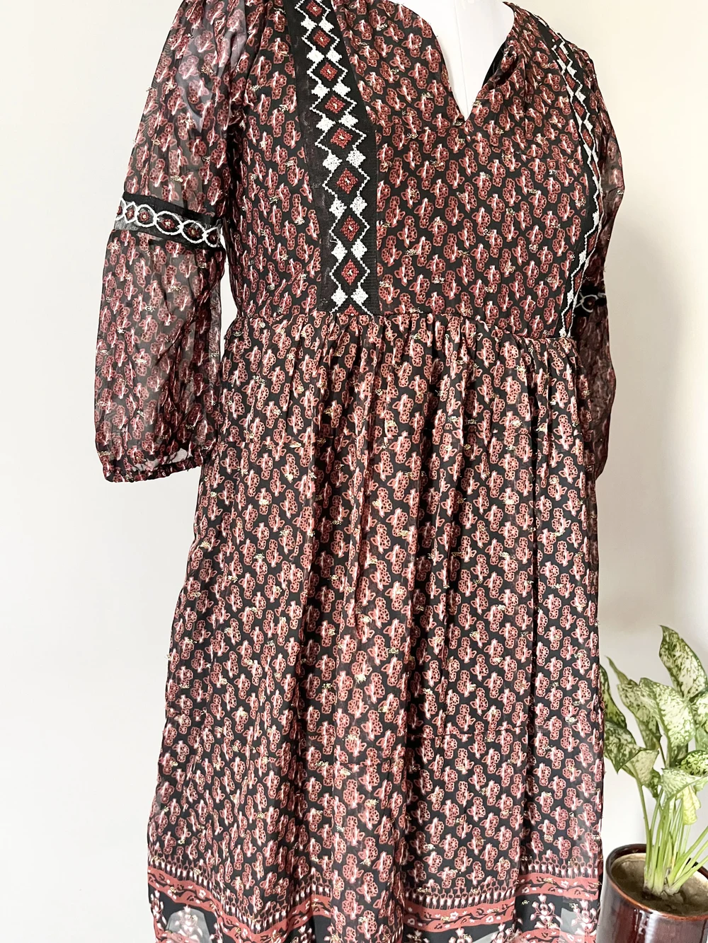 Boho aztec print dress thumbnail view 5