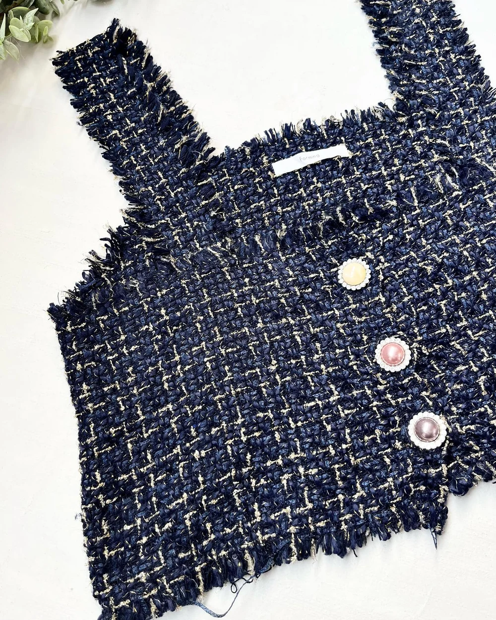 Korean tweed top  thumbnail view 3