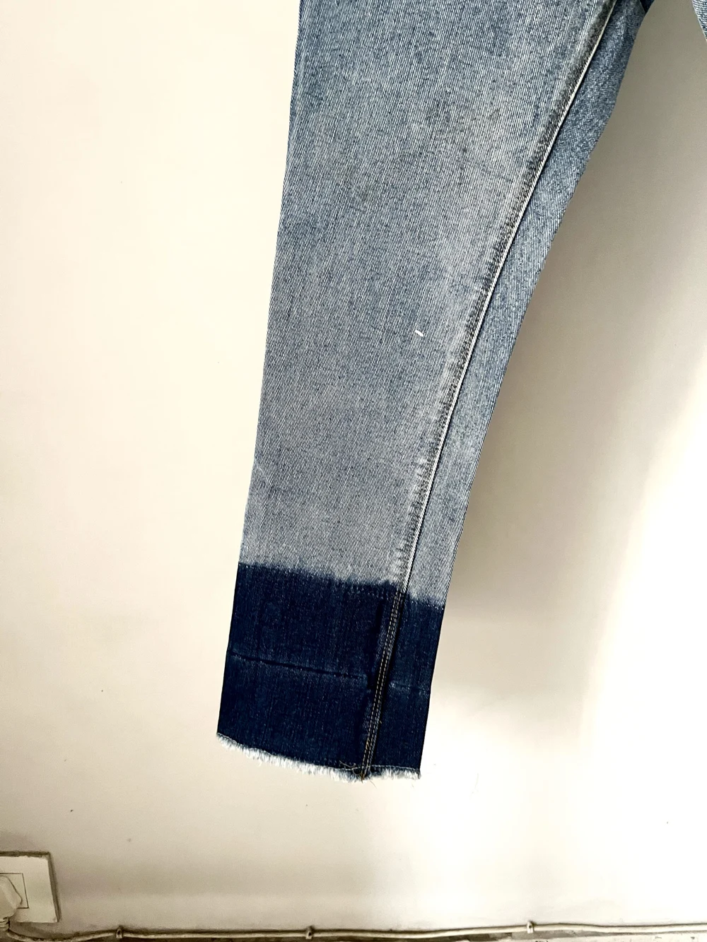 Blue tapered denim  thumbnail view 3