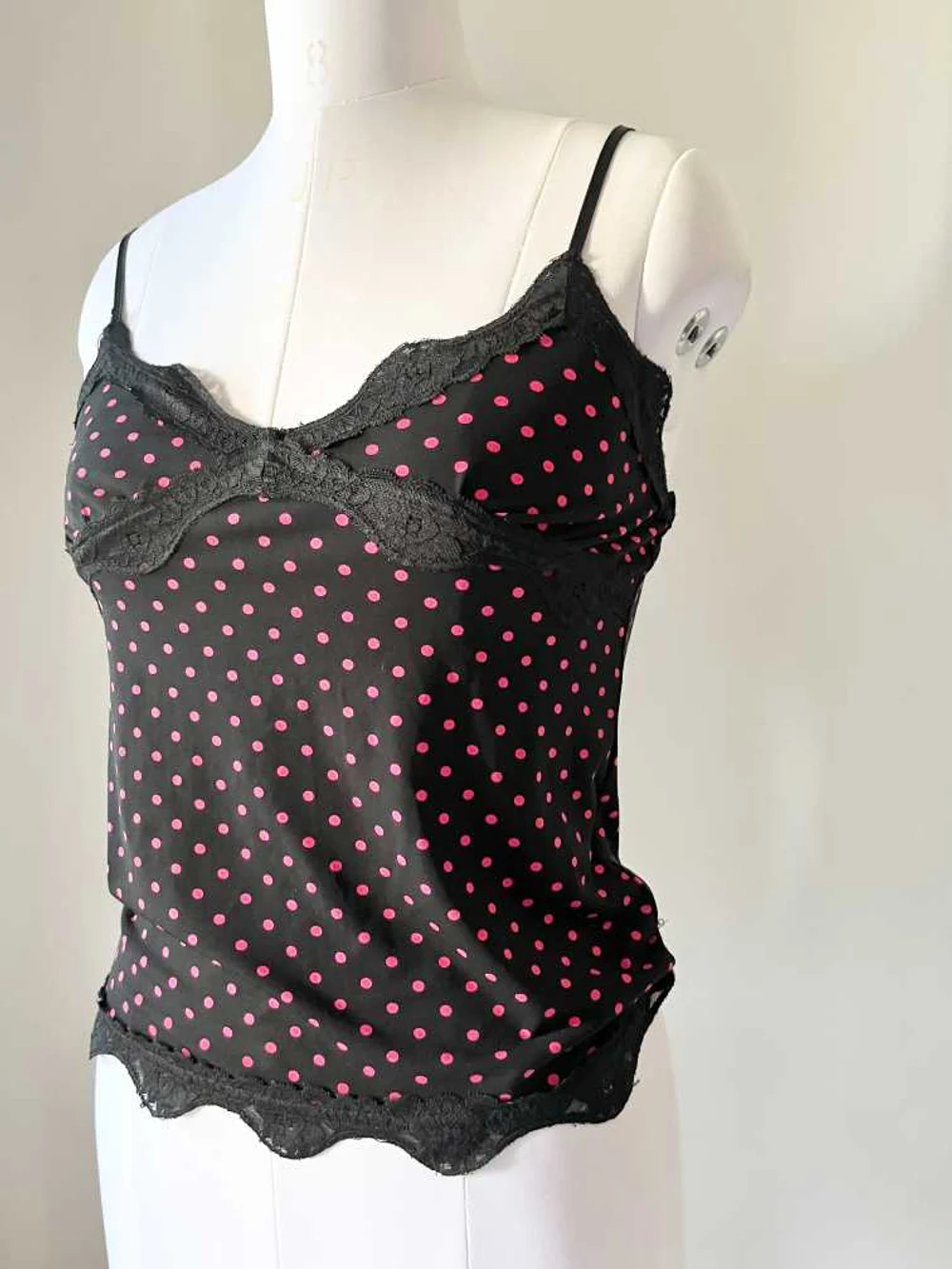 Polka dot cami top thumbnail view 3