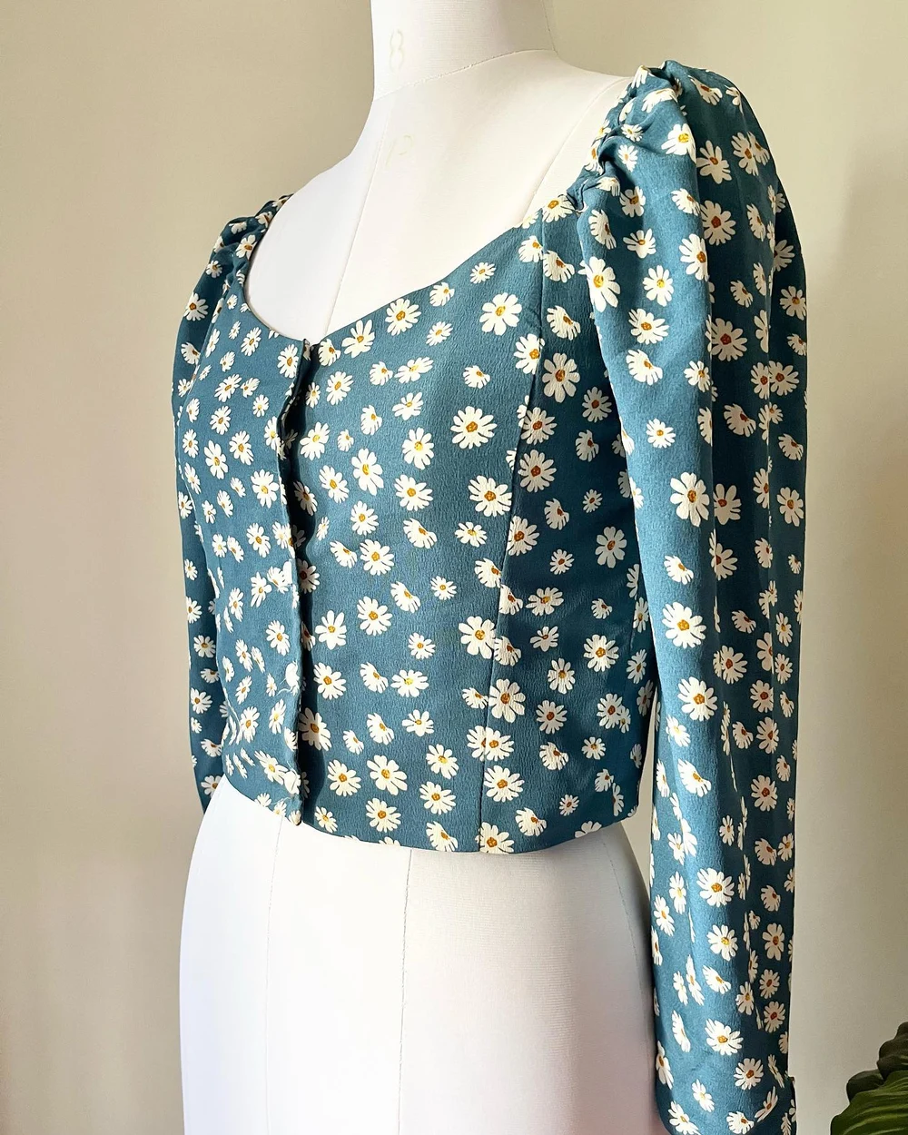 Blue floral top  thumbnail view 5