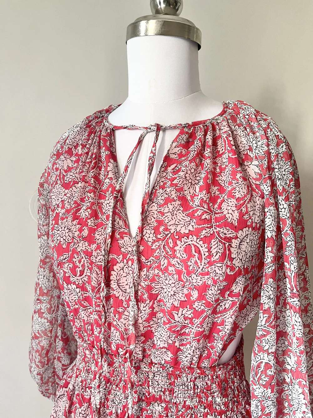 Paisley print cut-out dress thumbnail view 6