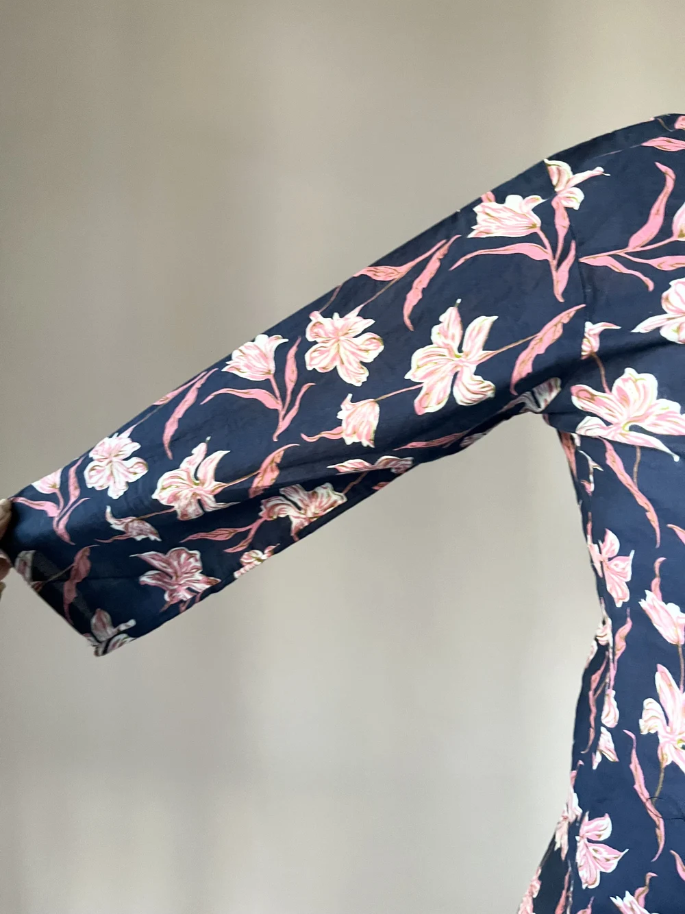 Floral print handmade kurti thumbnail view 5