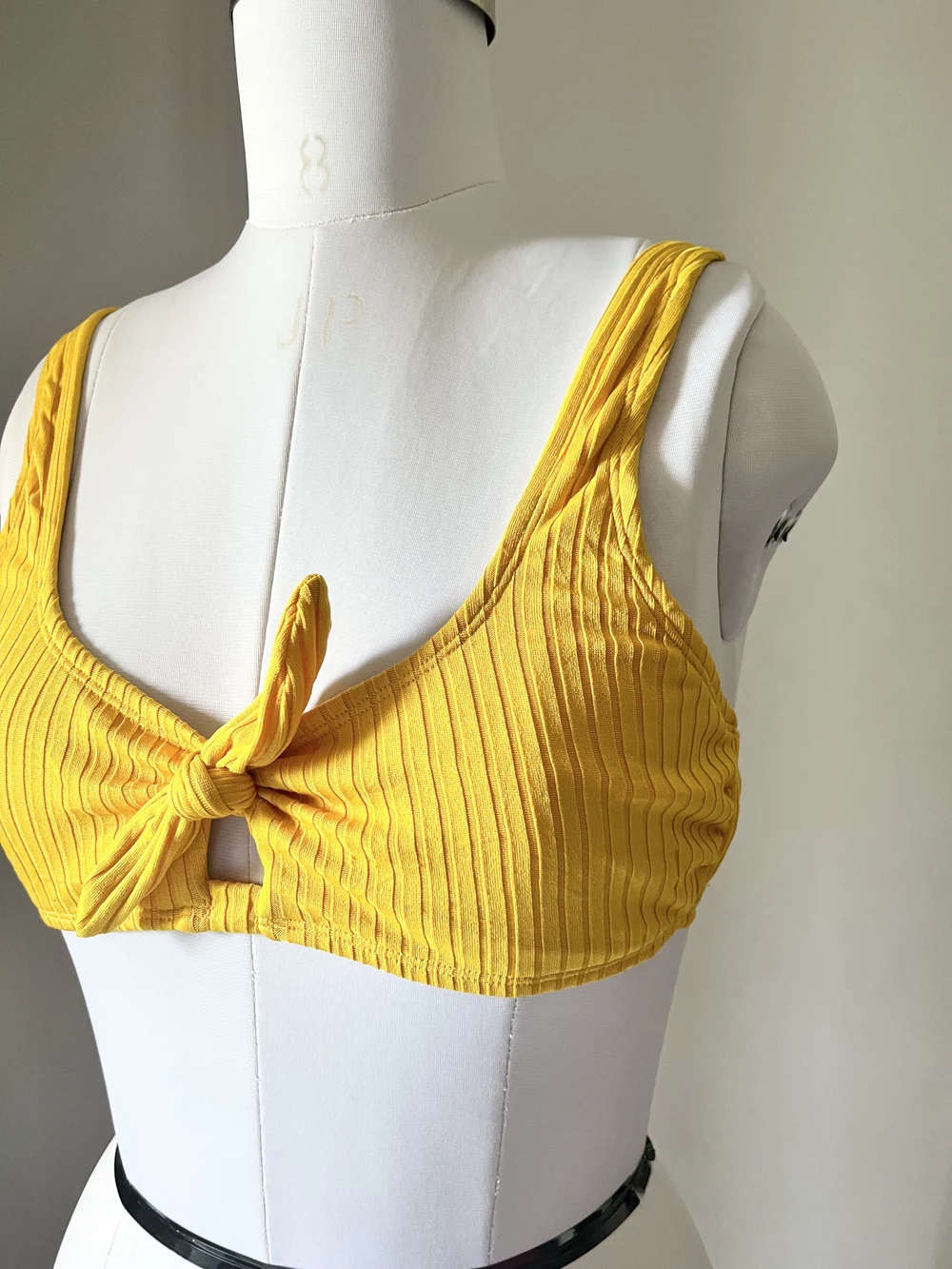 Yellow knot bikini top  thumbnail view 3