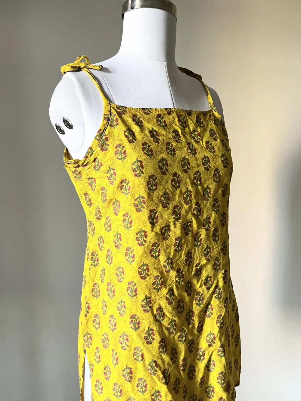 Mustard kurti thumbnail view 3
