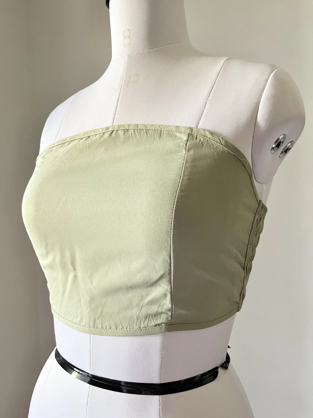 Mint green tube corset top thumbnail view 3