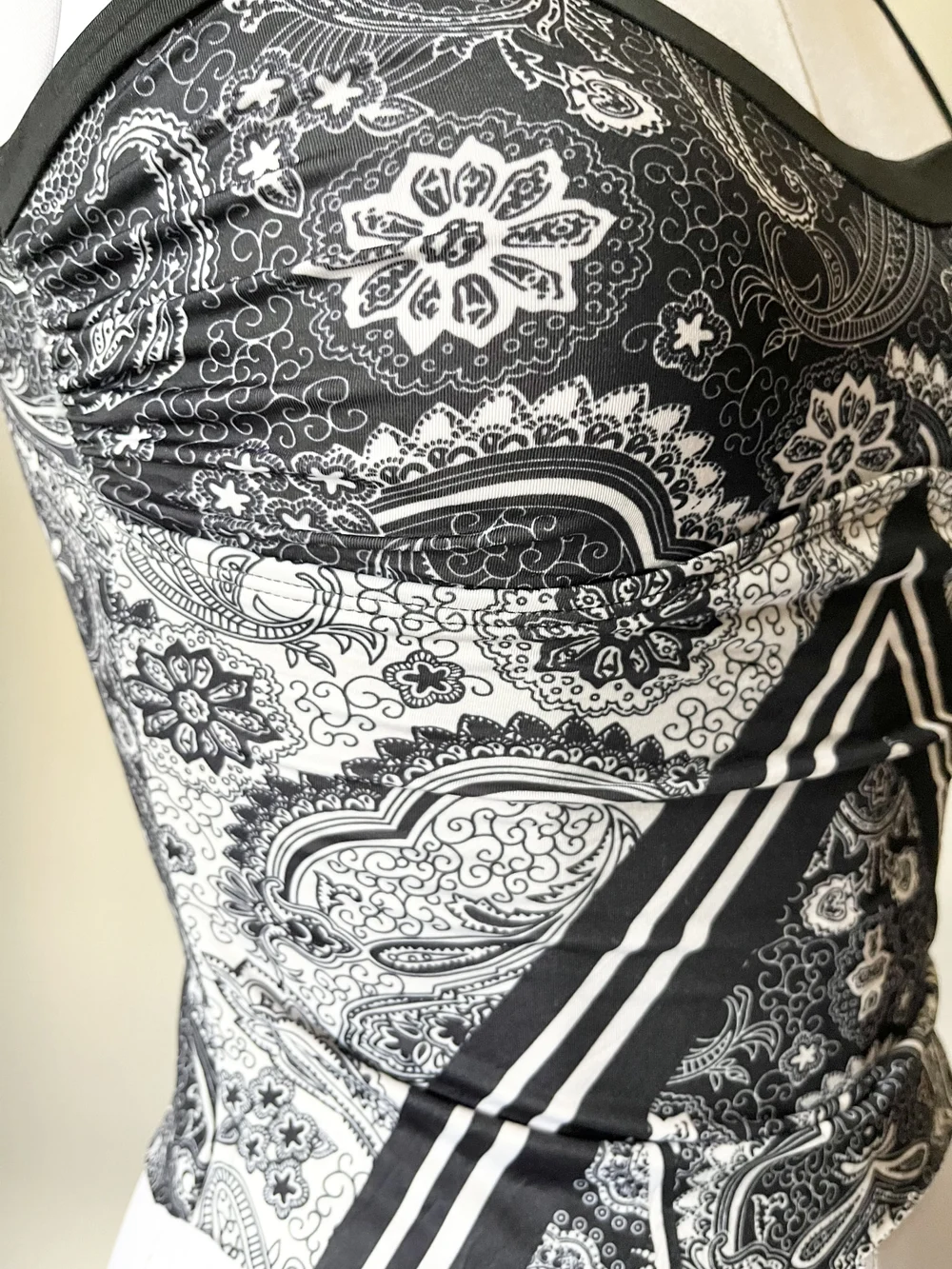 y2k print halter top thumbnail view 3