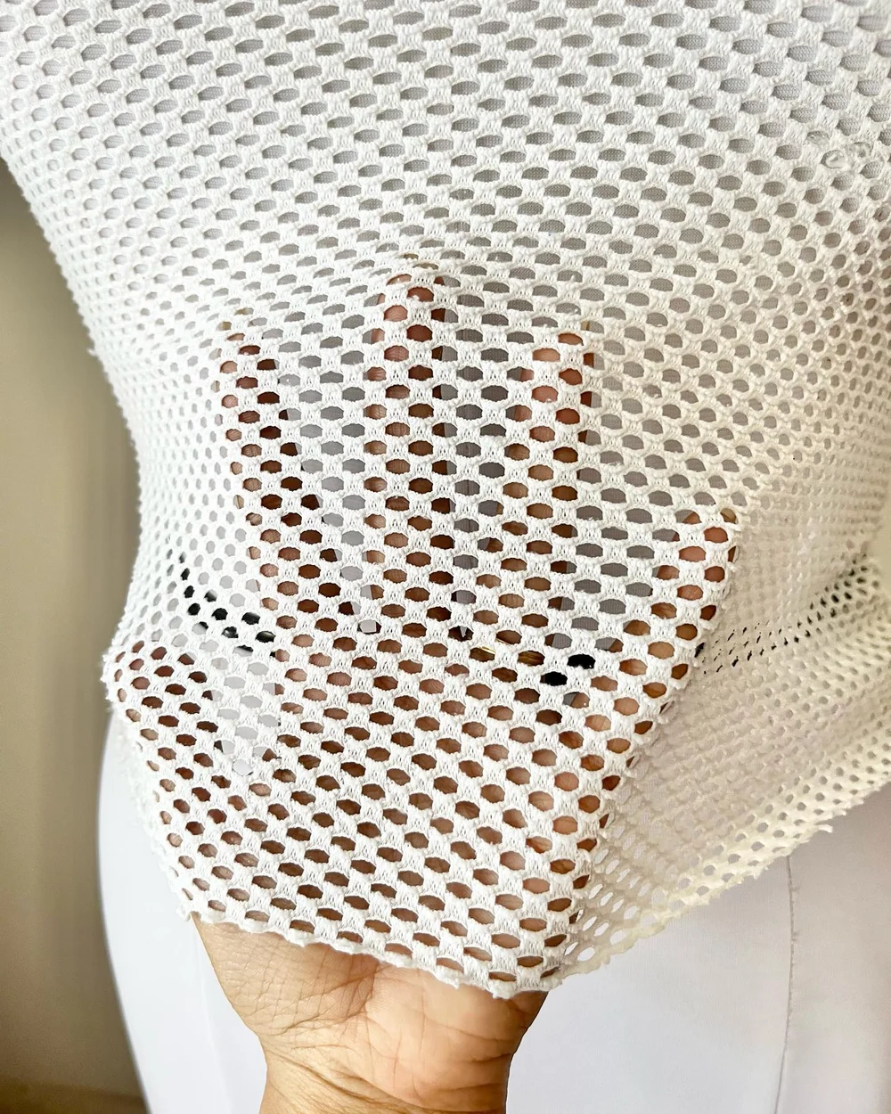 White mesh top  thumbnail view 2