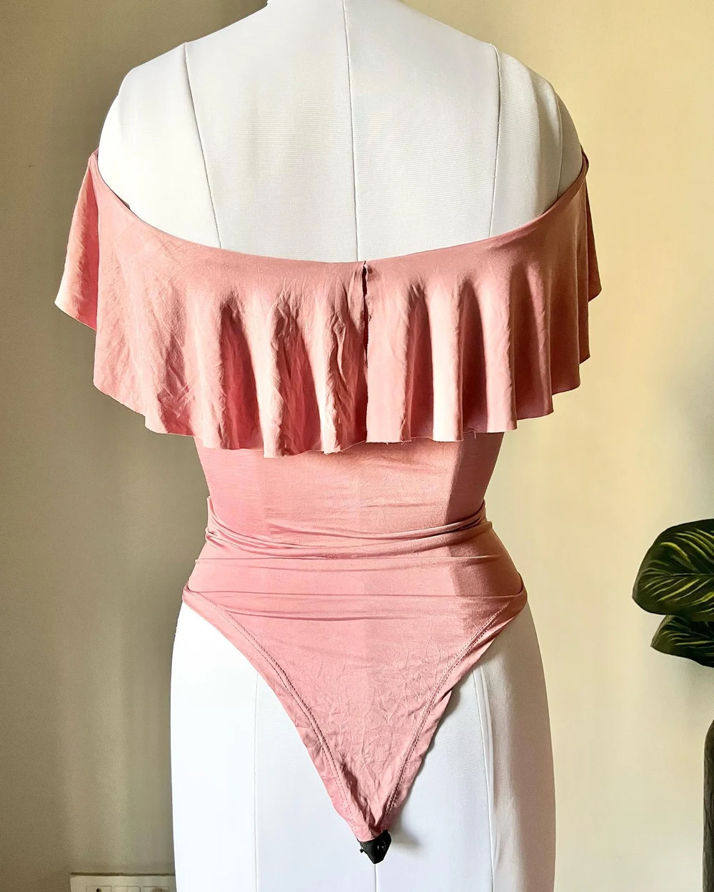 Pink Satin bodysuit  thumbnail view 4