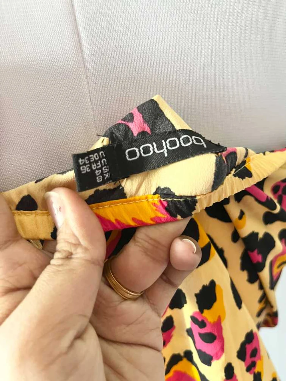 Animal print top thumbnail view 3