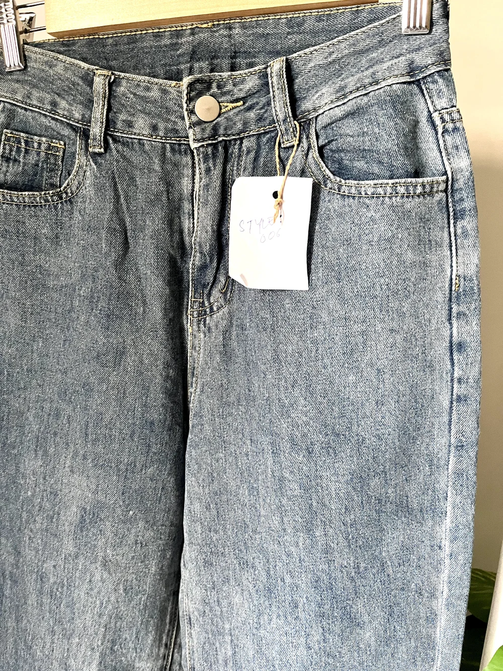 Blue highwaist Straightfit  Denim  thumbnail view 4