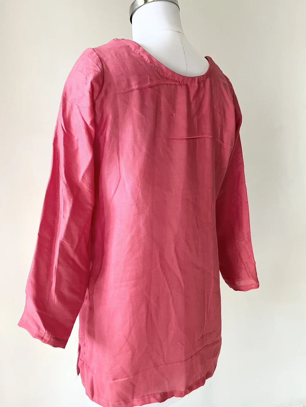 Mauve pink short kurti thumbnail view 3