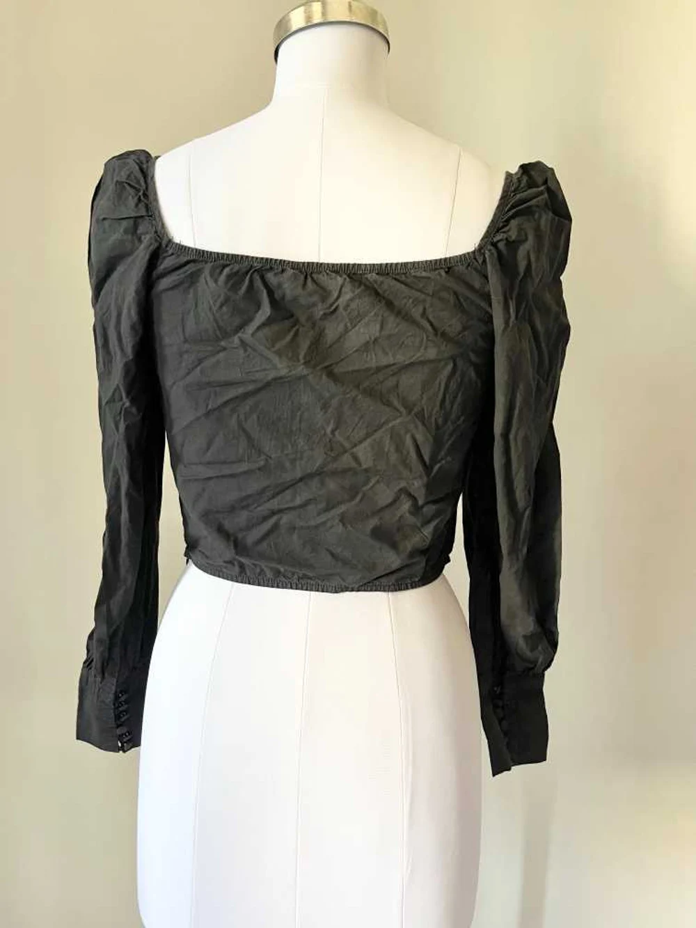 Black corset style top thumbnail view 4