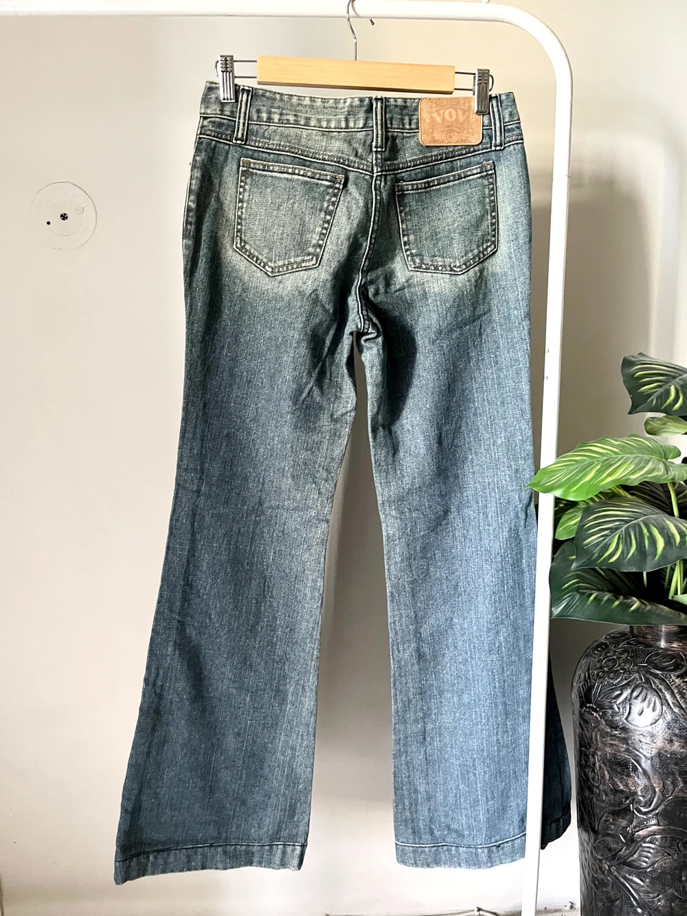 Vintage y2k bell bottom denim  thumbnail view 3