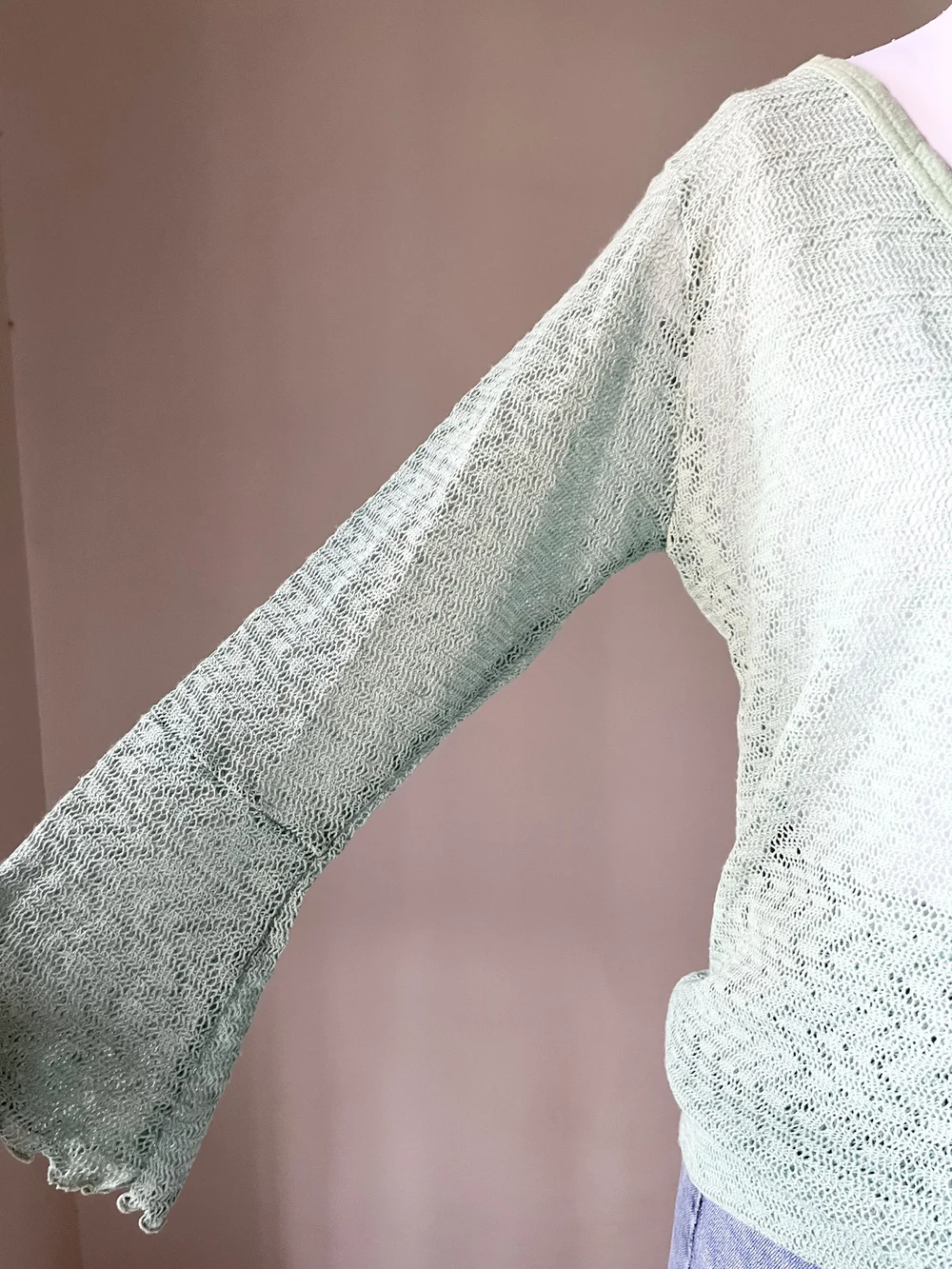 Green wrap top  thumbnail view 4