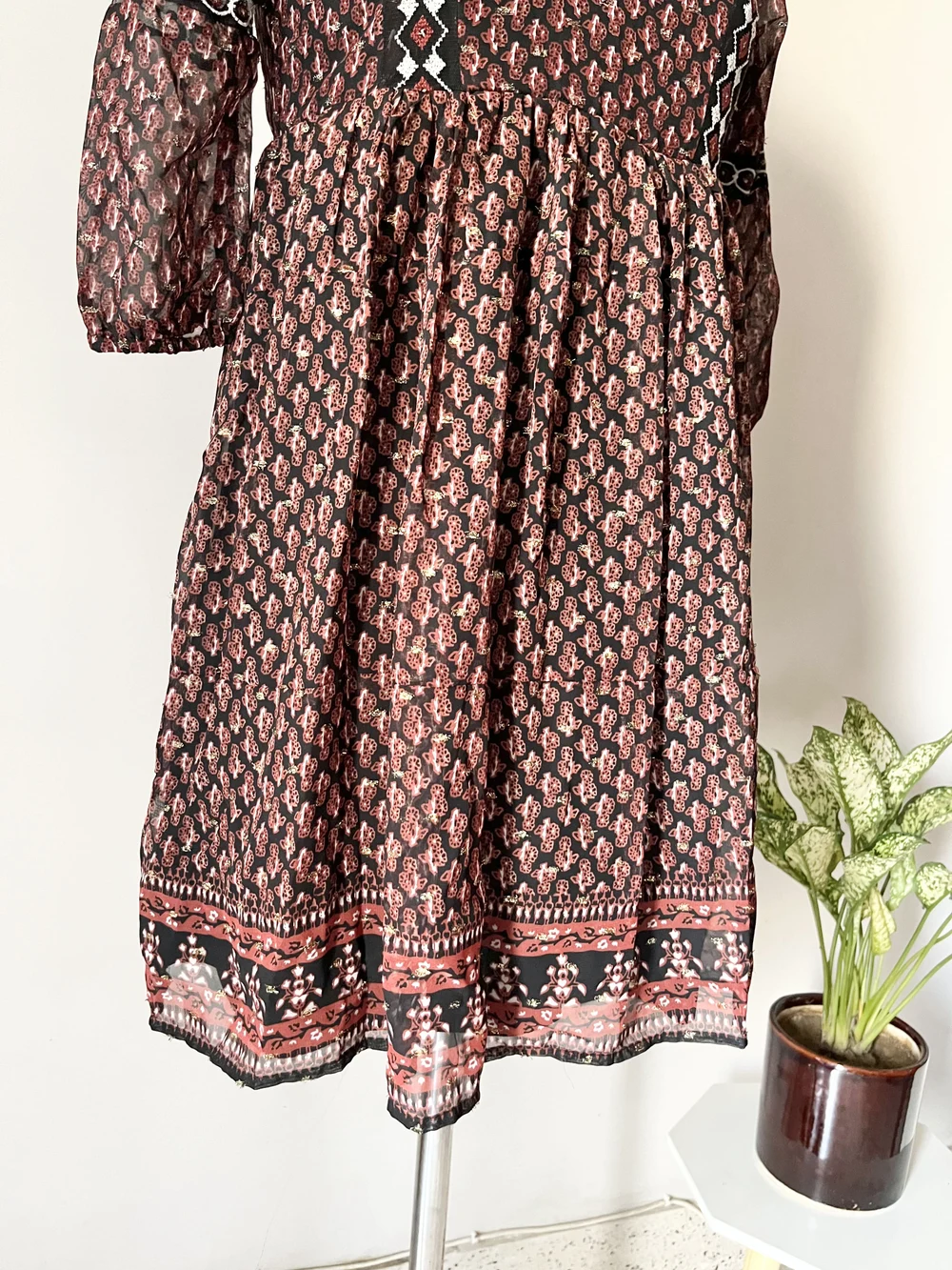 Boho aztec print dress thumbnail view 4