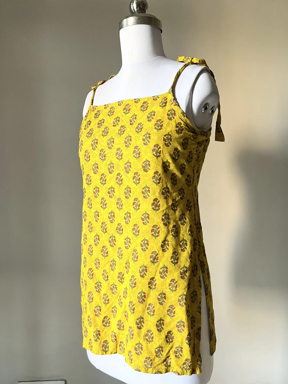 Mustard kurti thumbnail view 2