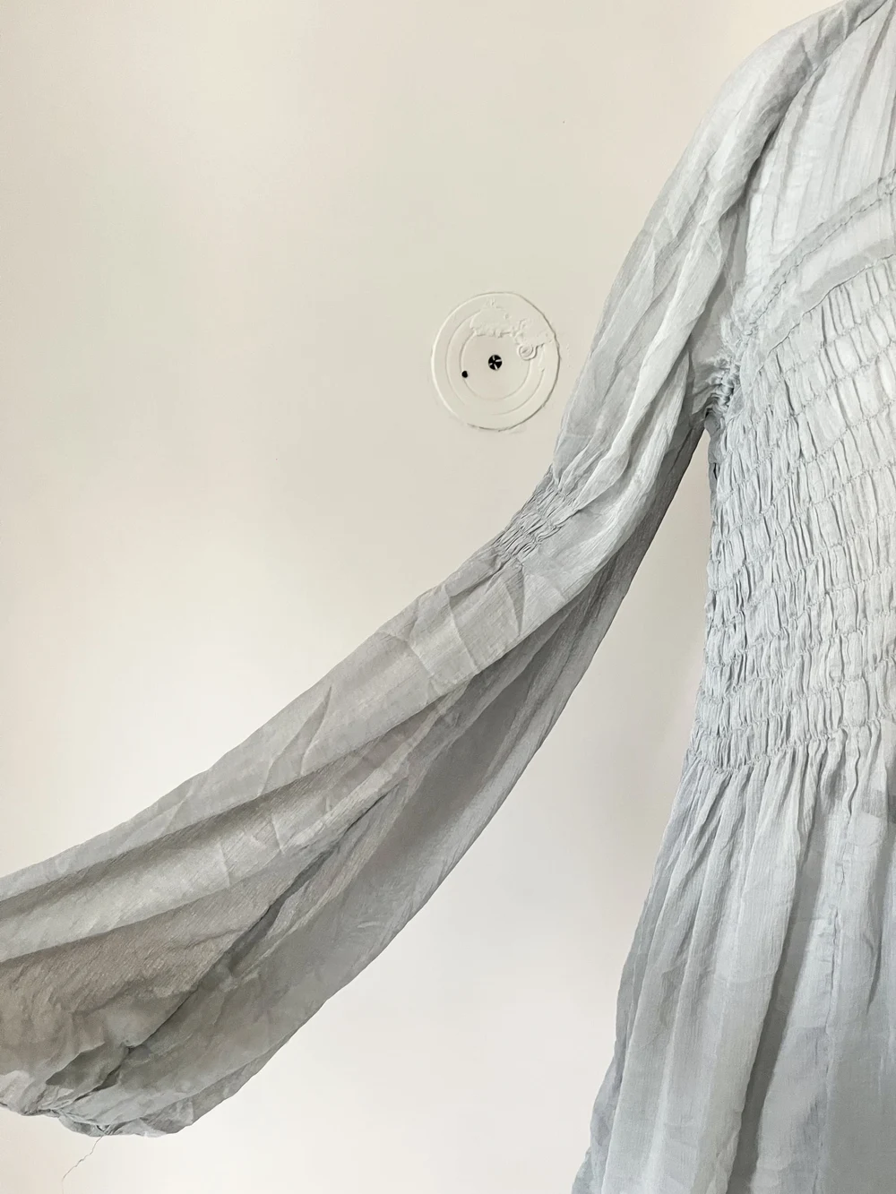 Powder blue sheer dress thumbnail view 5