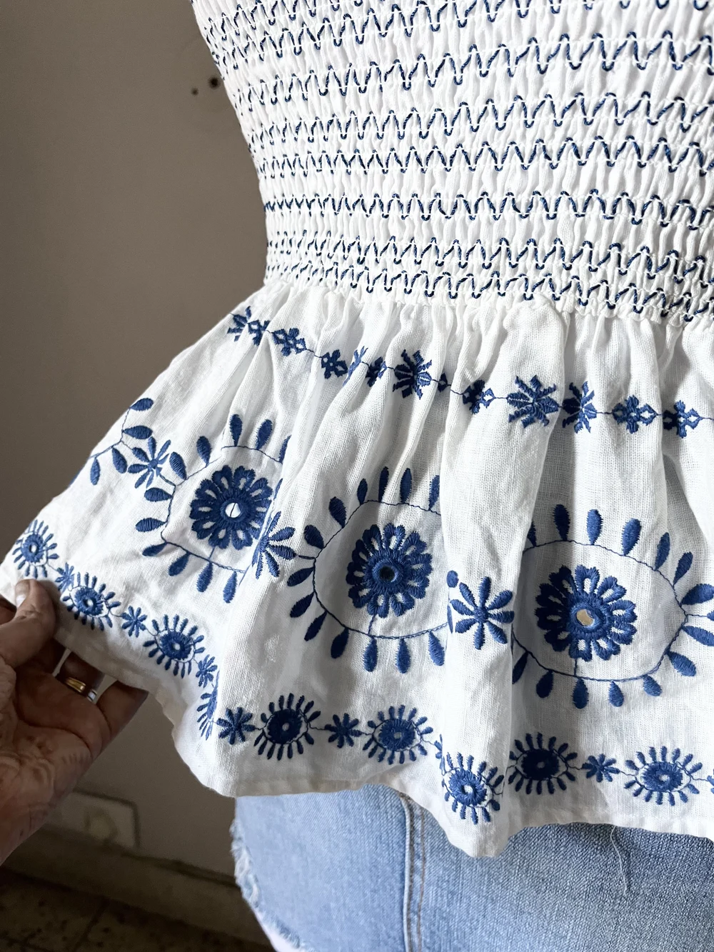 Tube embriodery top  thumbnail view 3