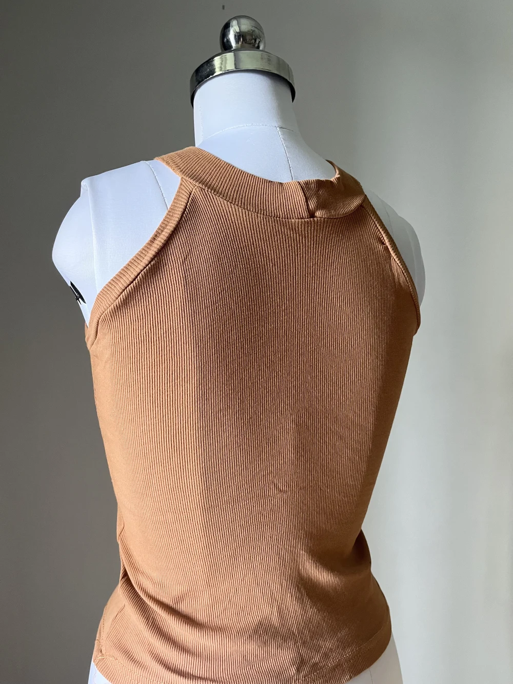 Halterneck brown top thumbnail view 2