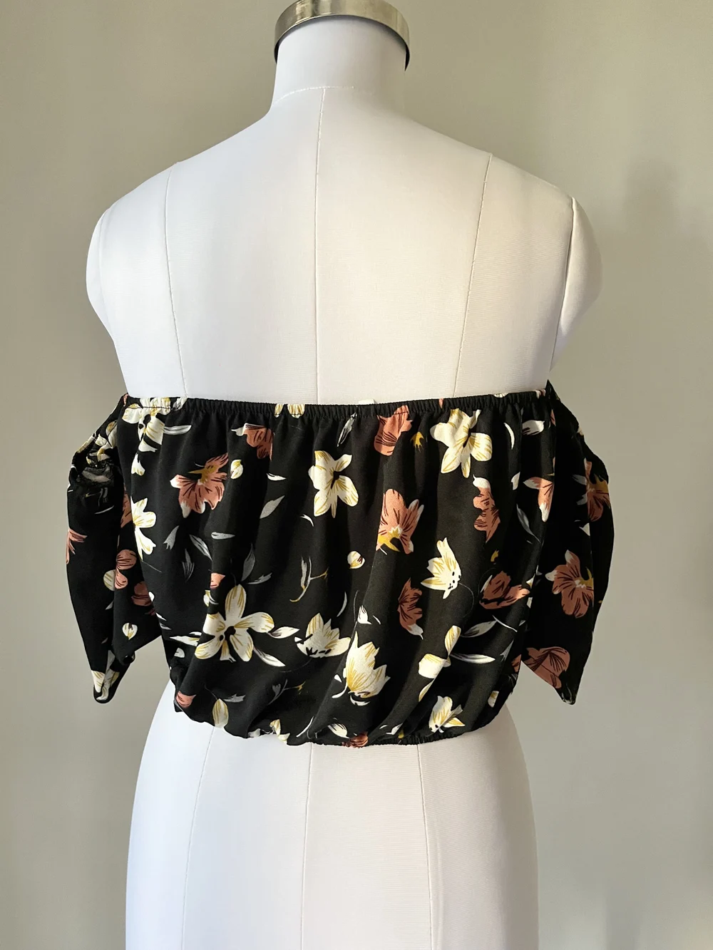 Bardot black floral top thumbnail view 2