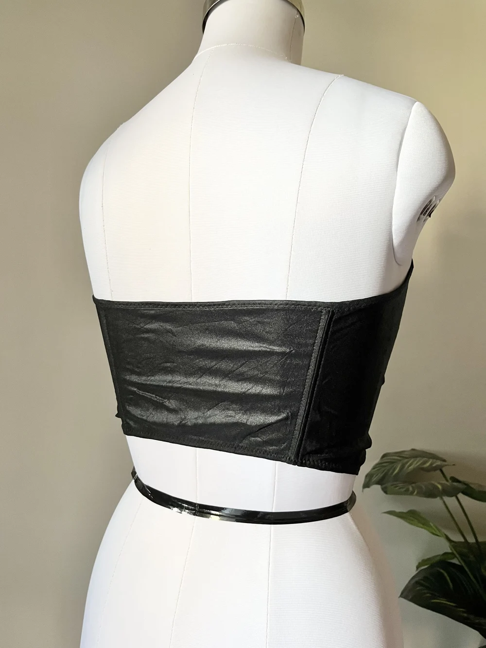 Black corset top thumbnail view 2