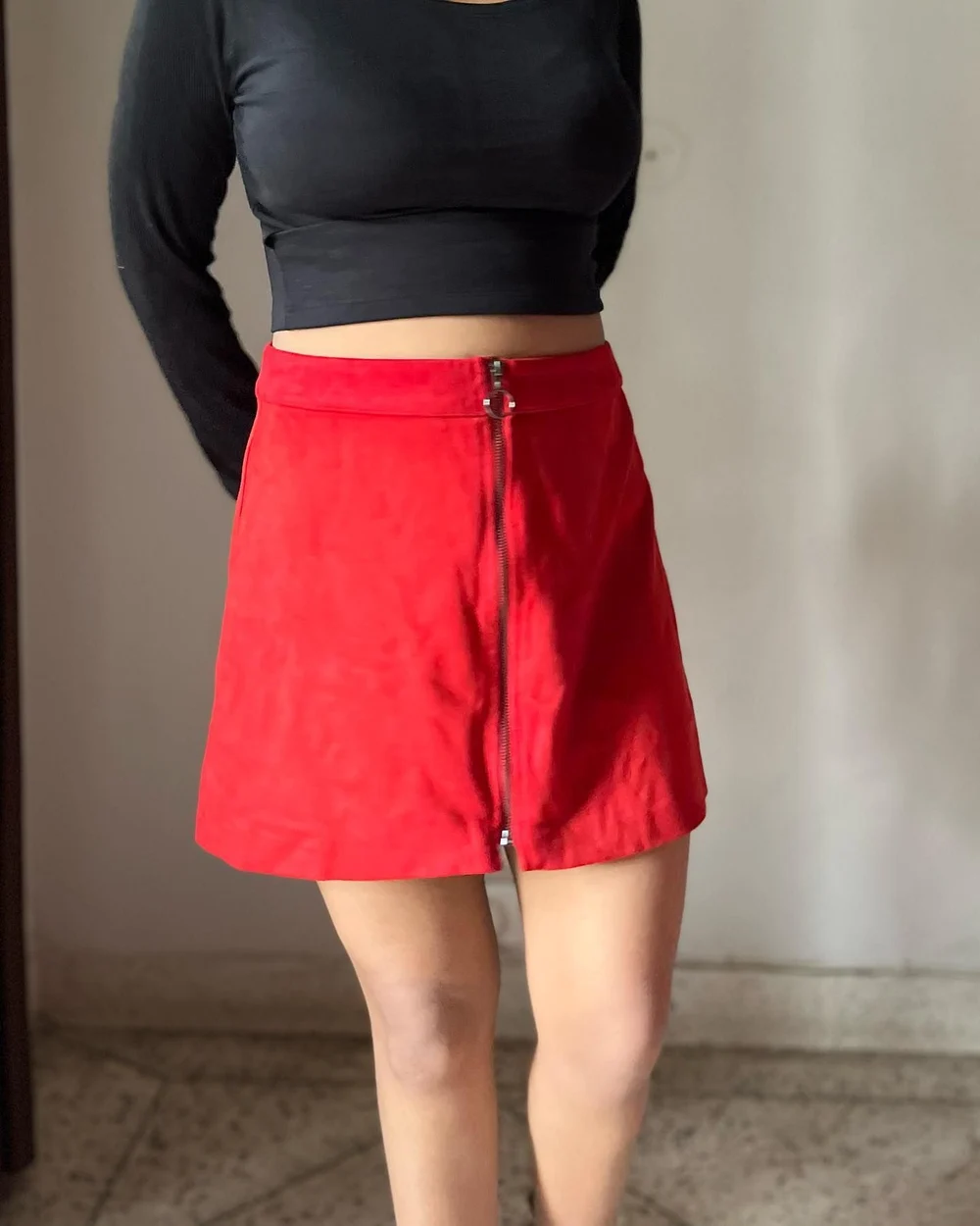 Red skirt  thumbnail view 5