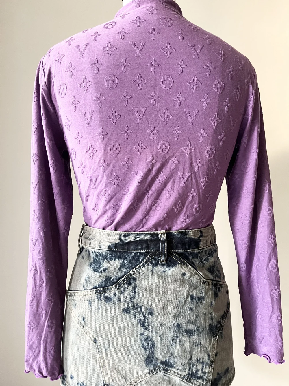 Purple L/V mesh top  thumbnail view 4