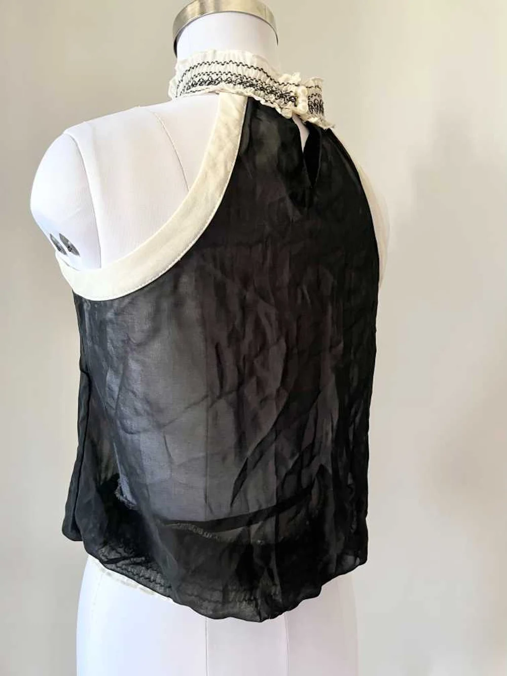 Black frill top  thumbnail view 3