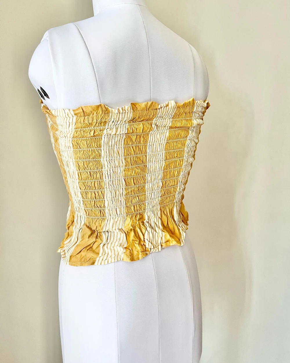 Yellow tube top  thumbnail view 3