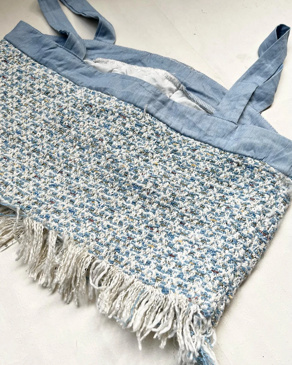 Blue tweed top  thumbnail view 2
