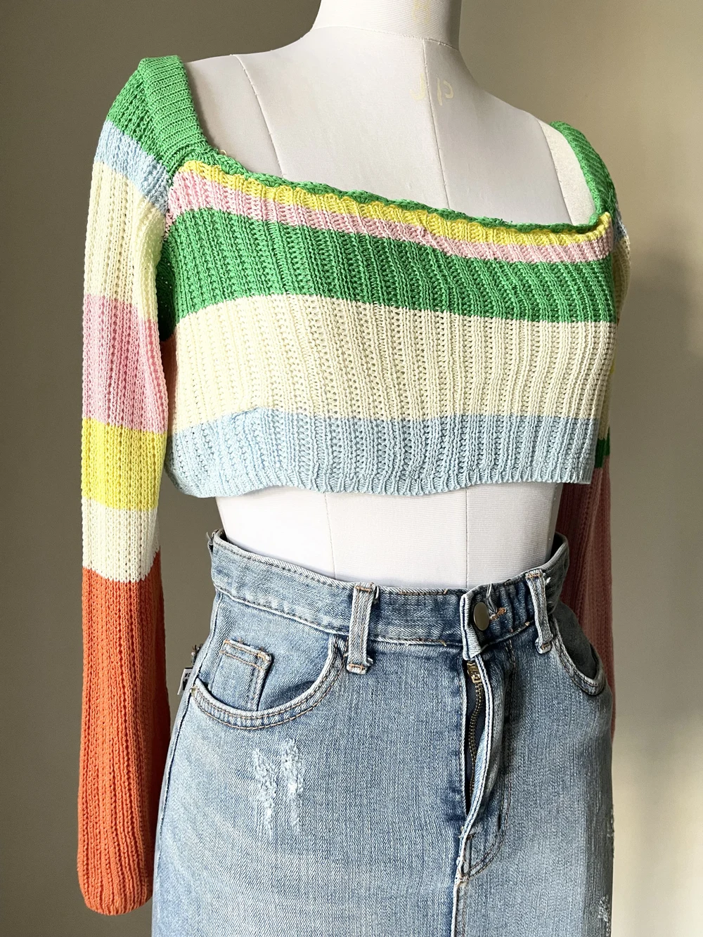 Multicolored rib top  thumbnail view 2