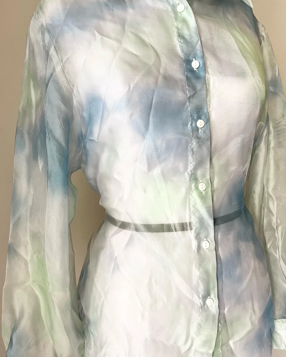 Tie-dye Organza shirt  thumbnail view 5