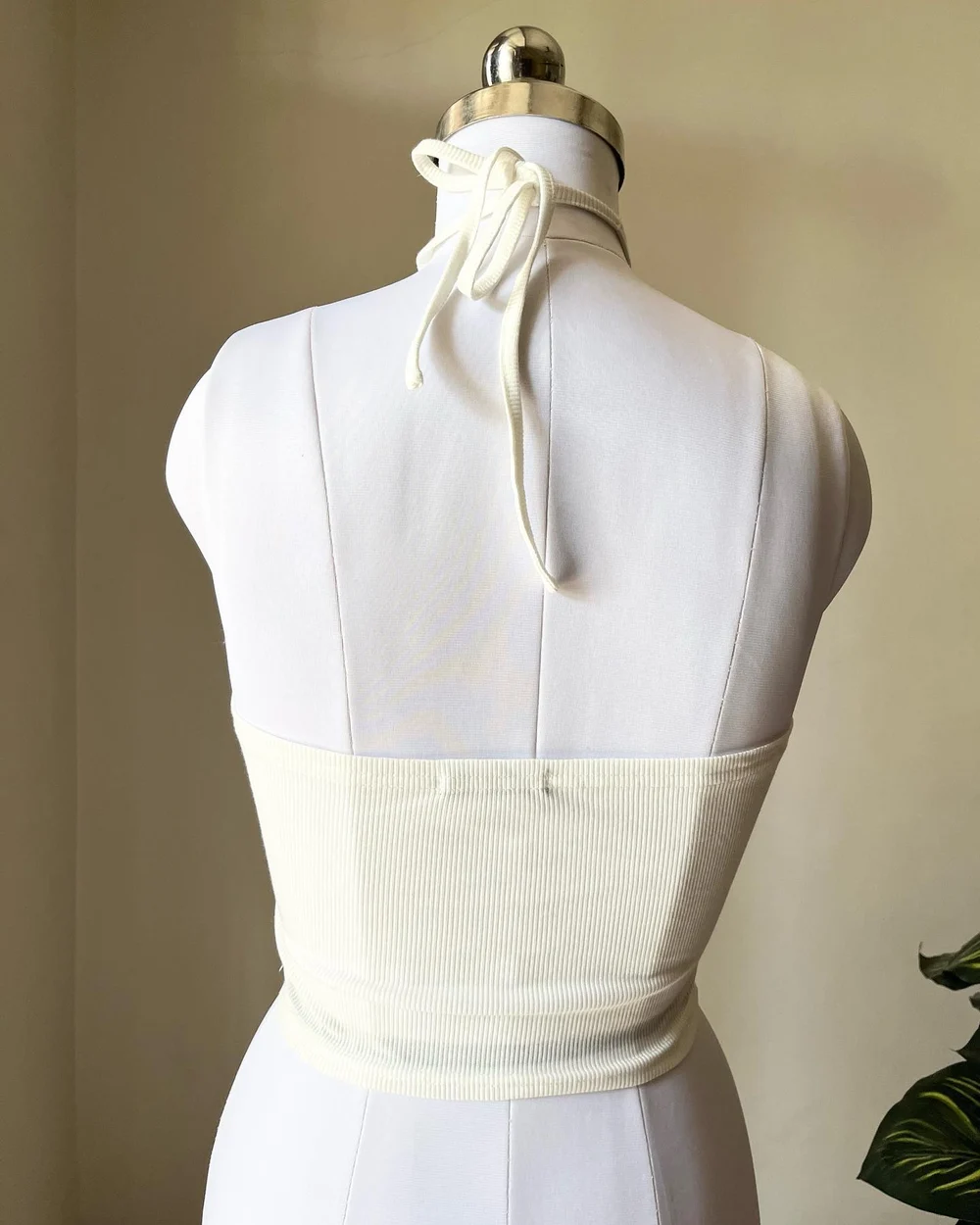 White halter top  thumbnail view 3