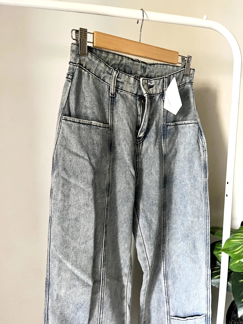 Blue Cargo style denim  thumbnail view 3