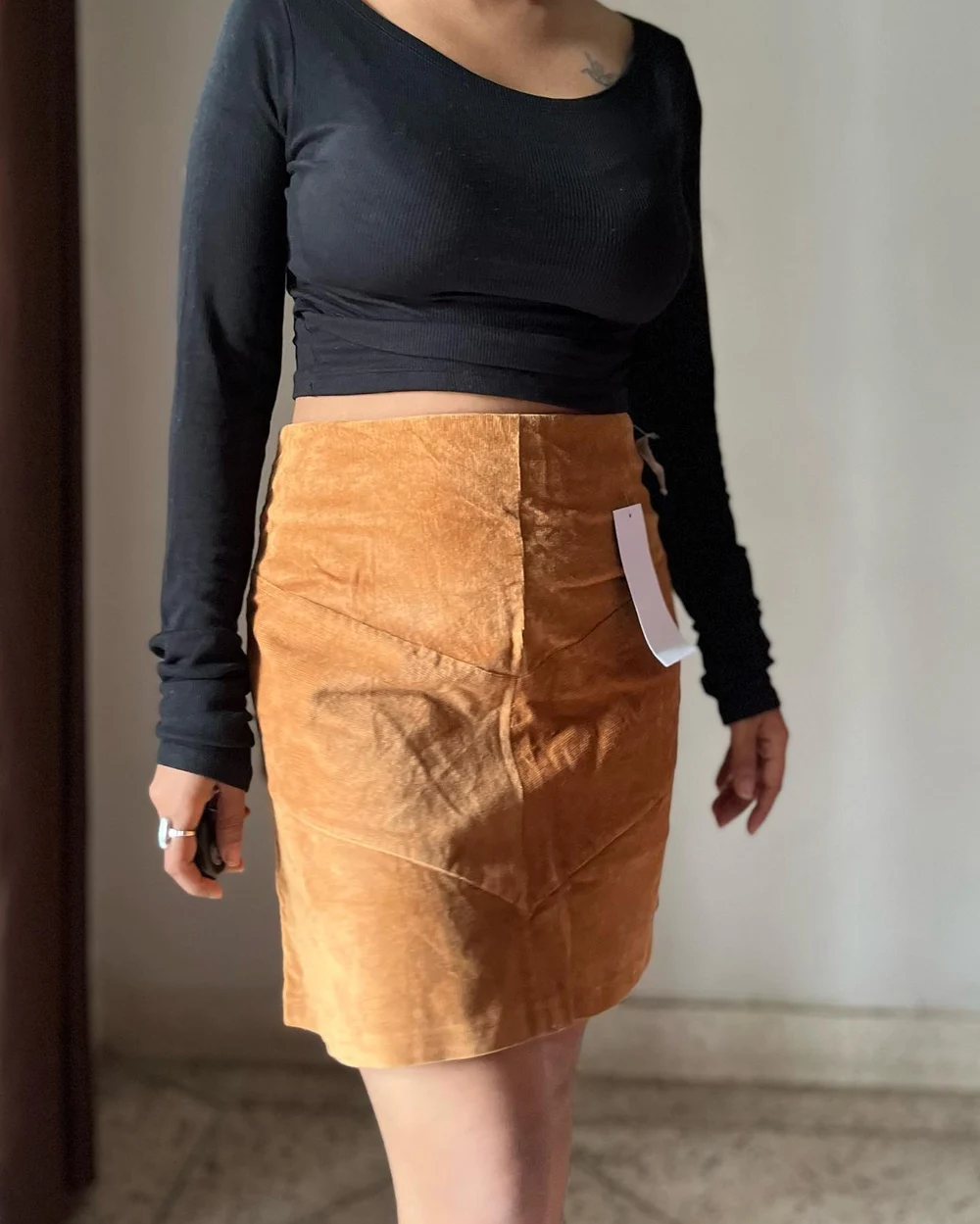Mustard skirt  thumbnail view 3