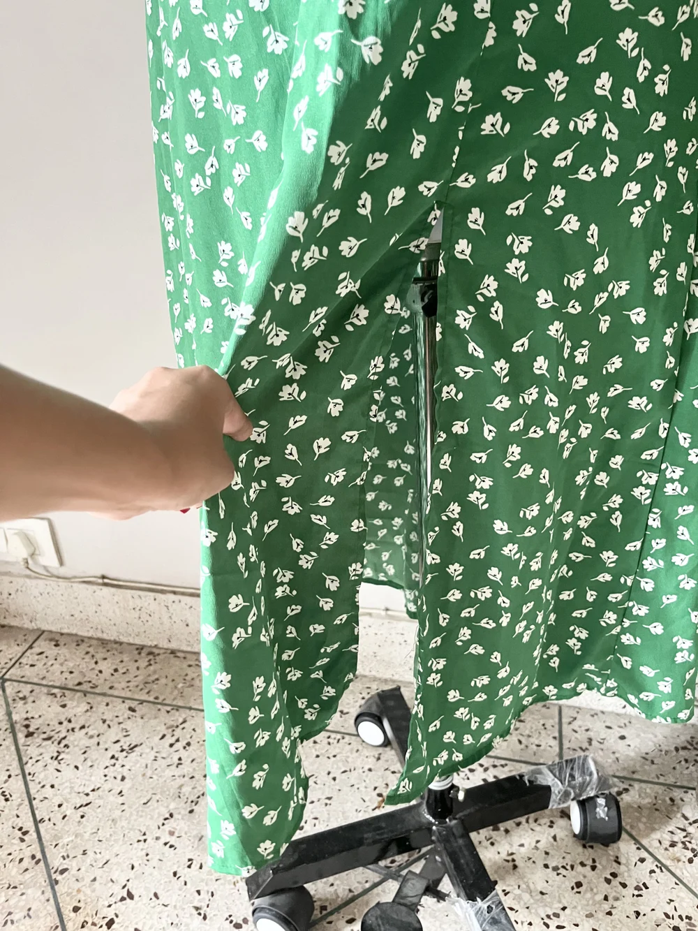 Floral green maxi dress  thumbnail view 6