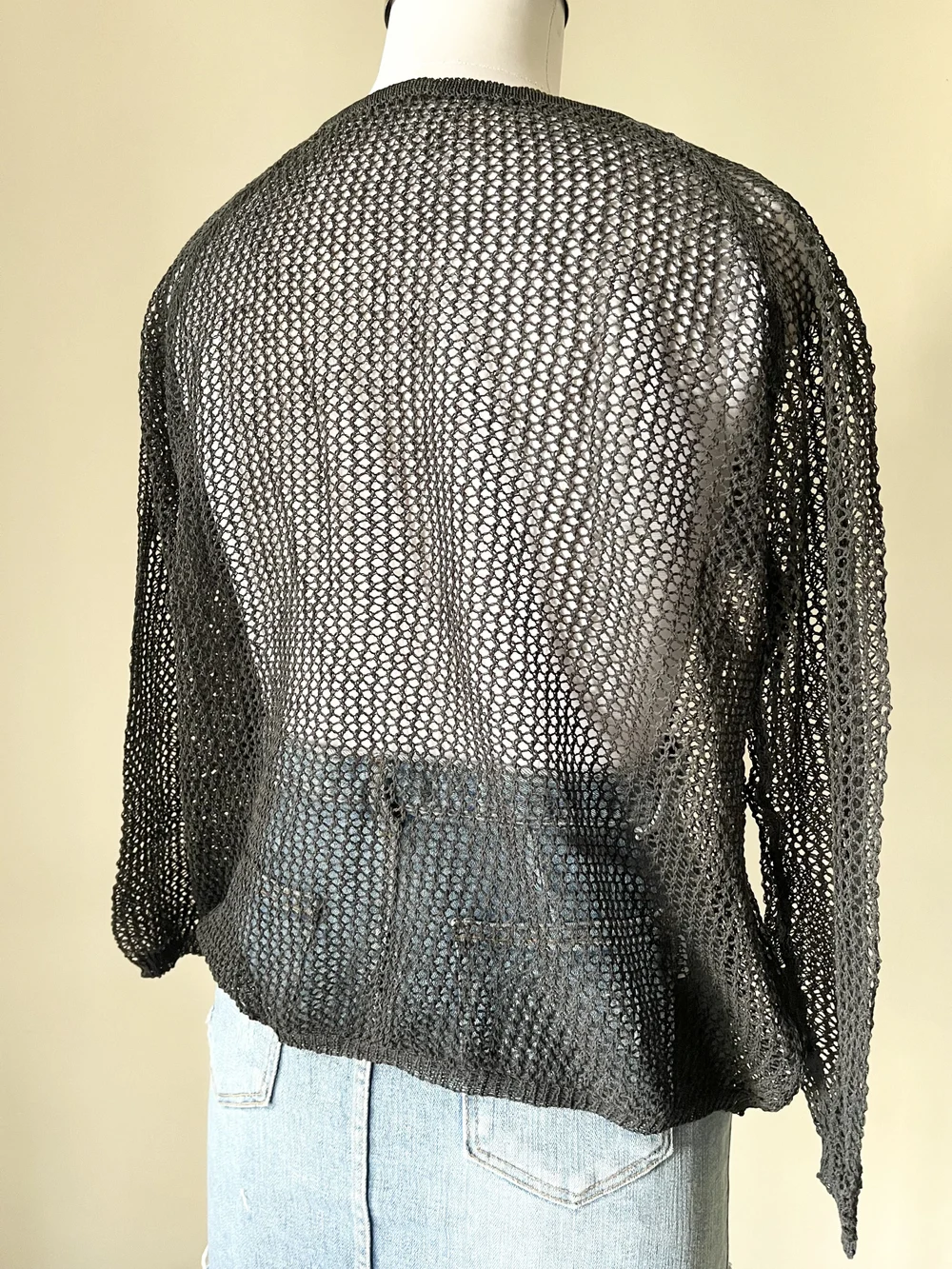 Black Crochet  top  thumbnail view 3