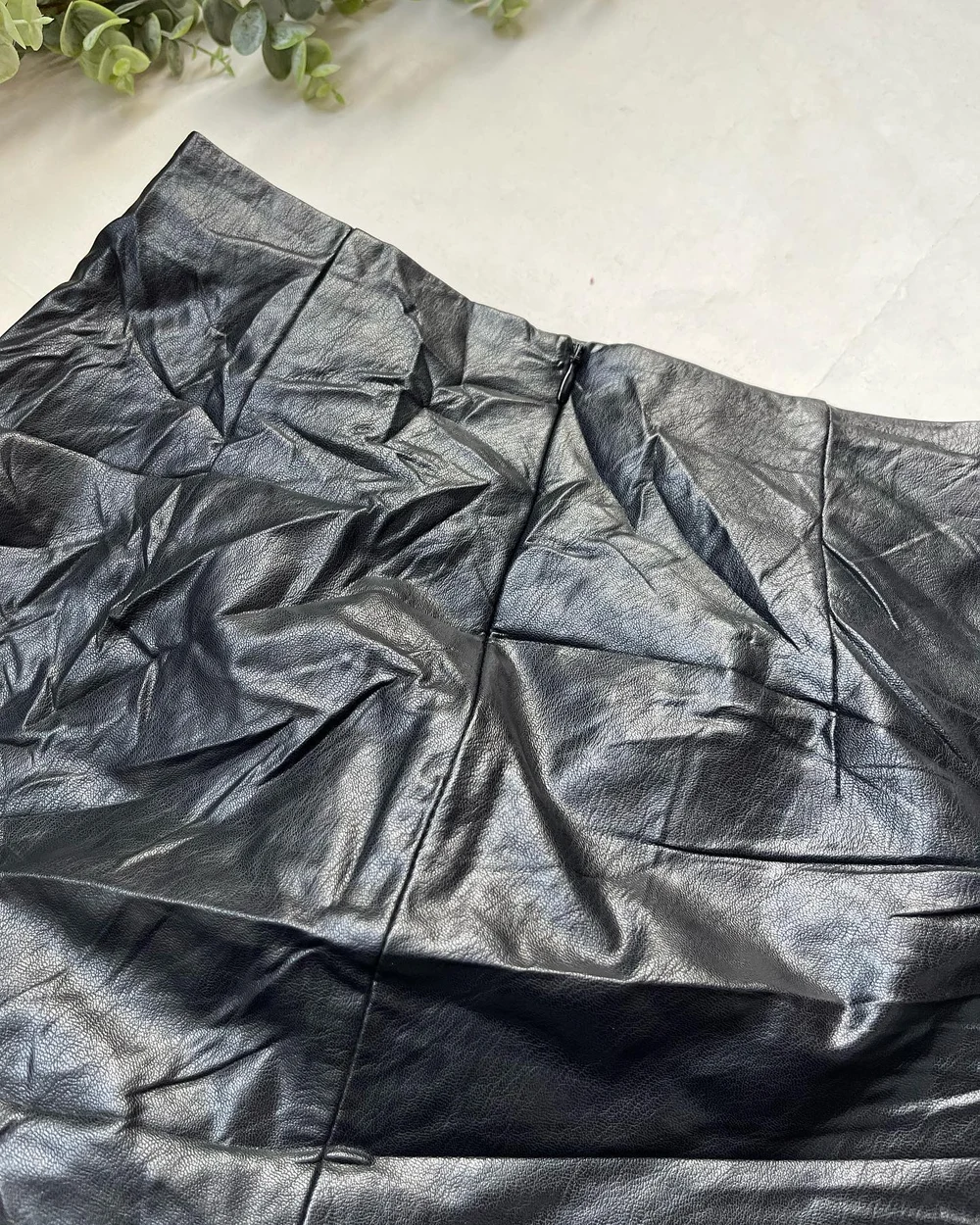 Tulip leather skirt  thumbnail view 4